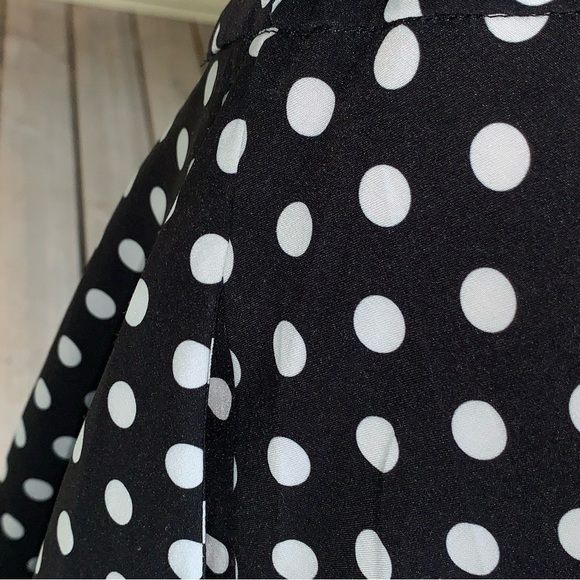 Belle Poque High Waist A-Line Twirl  Skirt Large Polka Dot Pin Up Retro *read - Picture 7 of 9